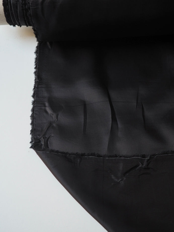 Black Viscose Satin Lining