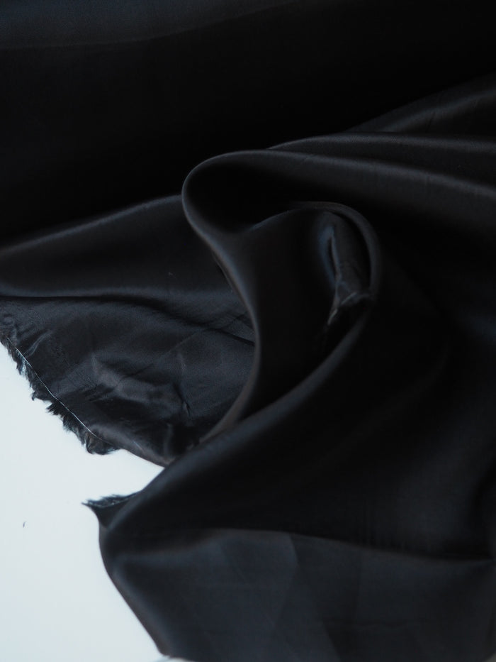 Black Viscose Satin Lining
