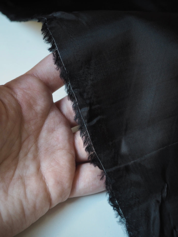 Black Viscose Satin Lining