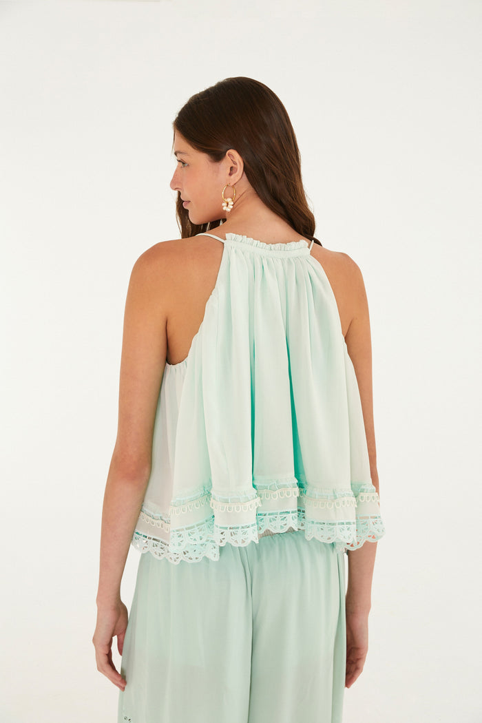 BLUSA RICHELIEU TULIPAS