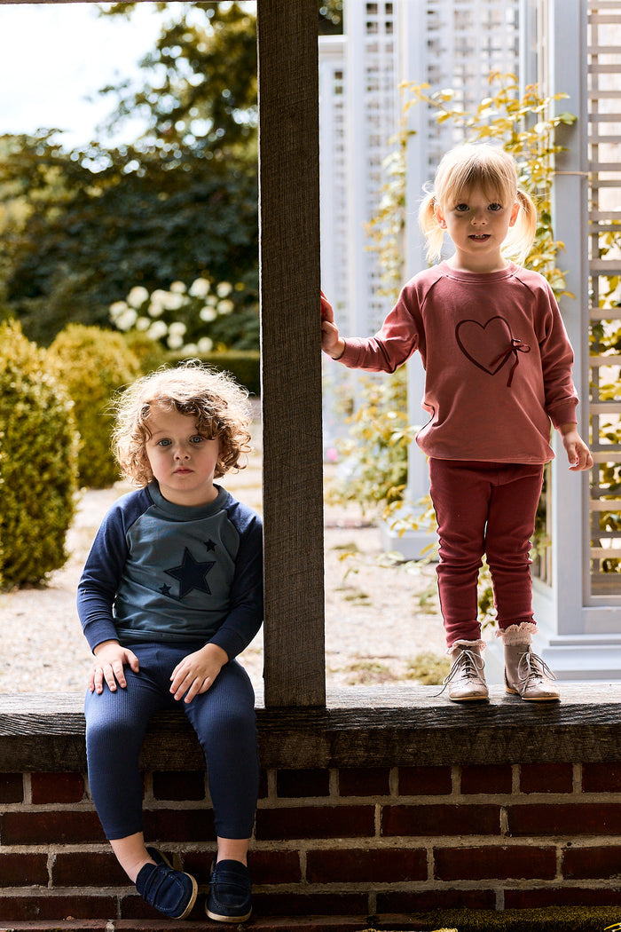 Boys 2 Piece Set – Blue – Heart & Star