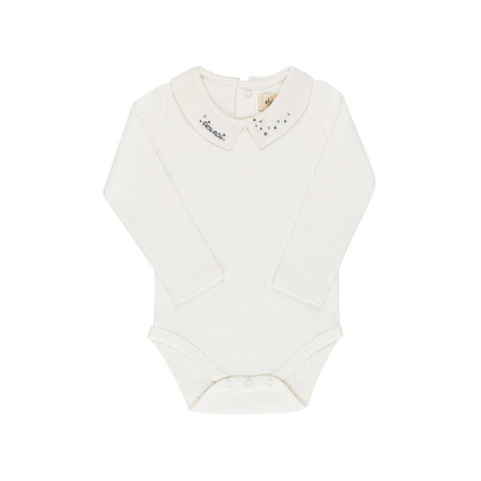 Boys Bodysuit – Blue – Floral Star Knit