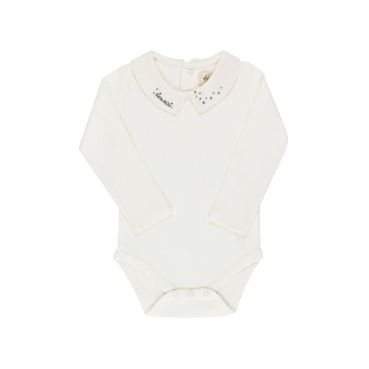 Boys Bodysuit – Blue – Floral Star Knit