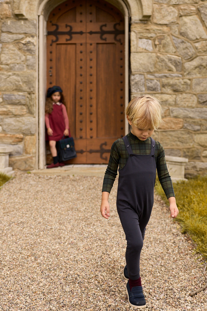 Boys Bodysuit & Overalls – Navy – French Terry Scottish