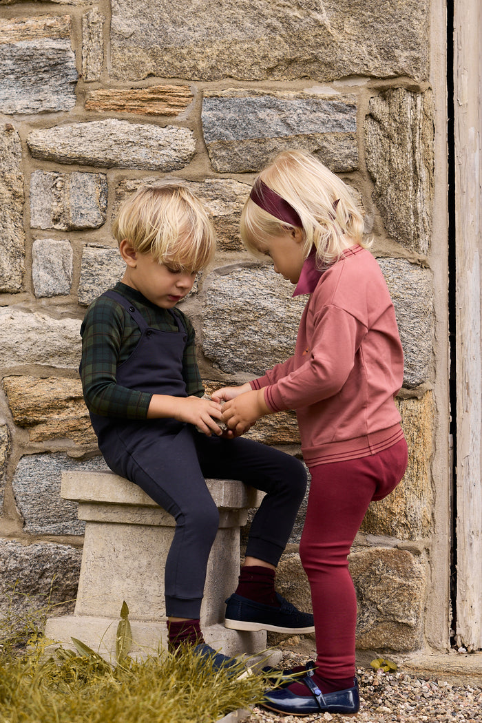 Boys Bodysuit & Overalls – Navy – French Terry Scottish