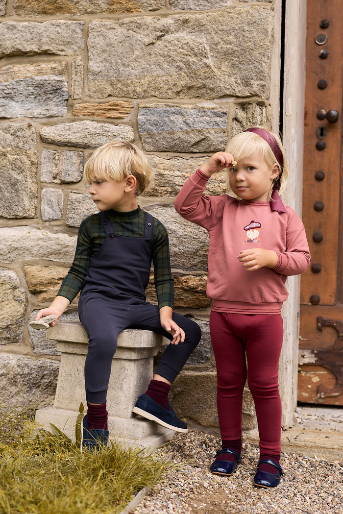 Boys Bodysuit & Overalls – Navy – French Terry Scottish