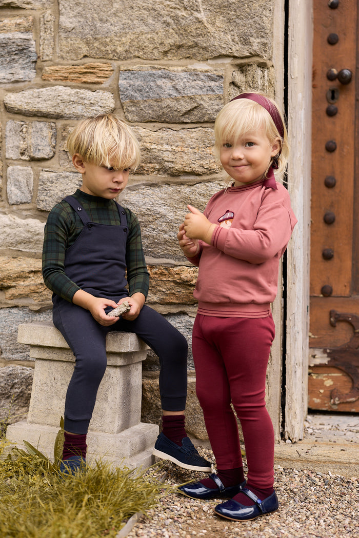 Boys Bodysuit & Overalls – Navy – French Terry Scottish