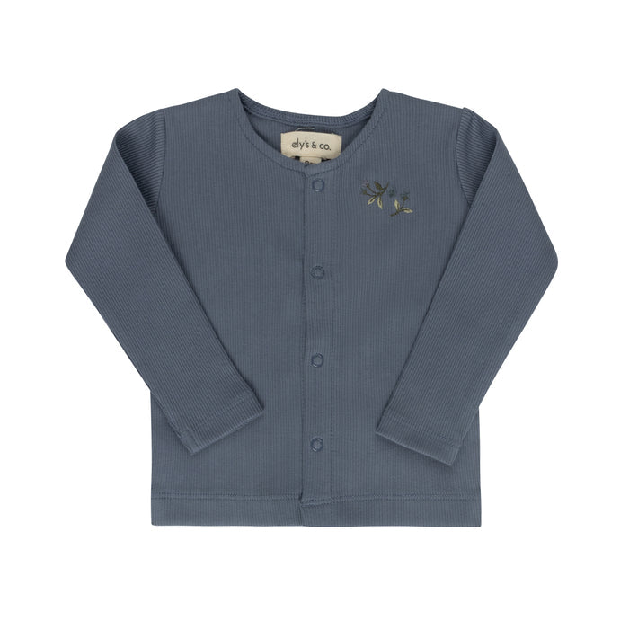 Boys Cardigan – Dark Blue – Embroidered