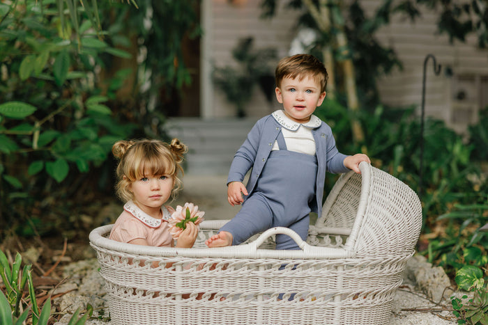 Boys Cardigan – Dark Blue – Embroidered