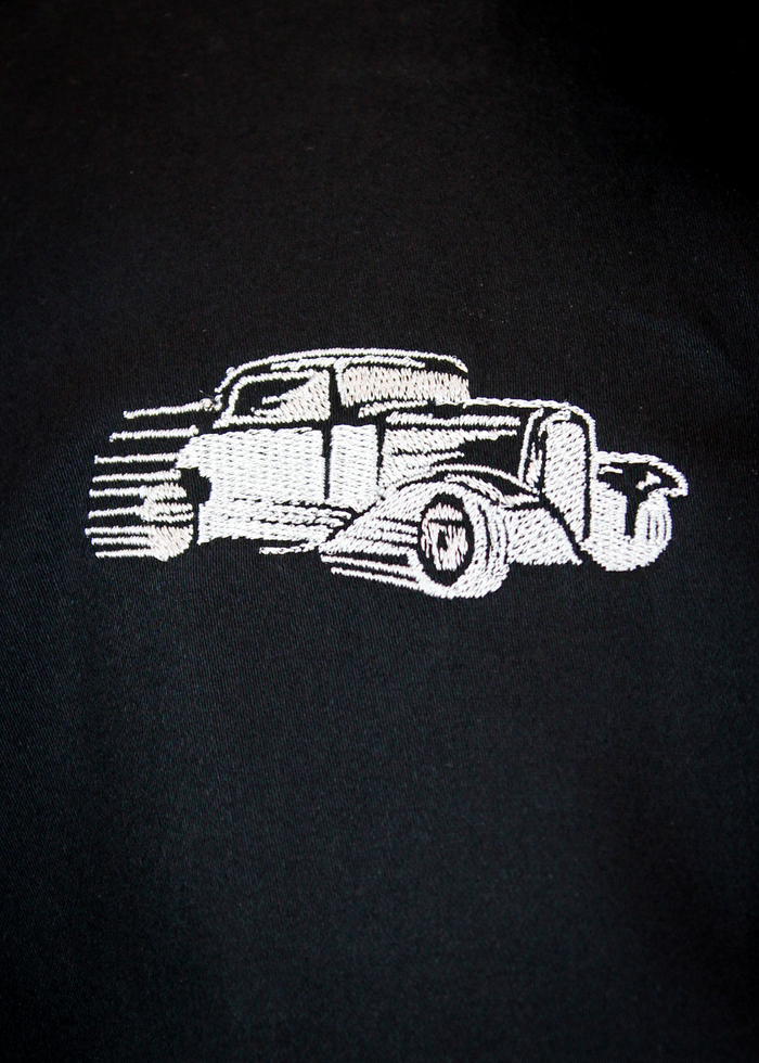 Boy's Embroidered Hot Rod Top