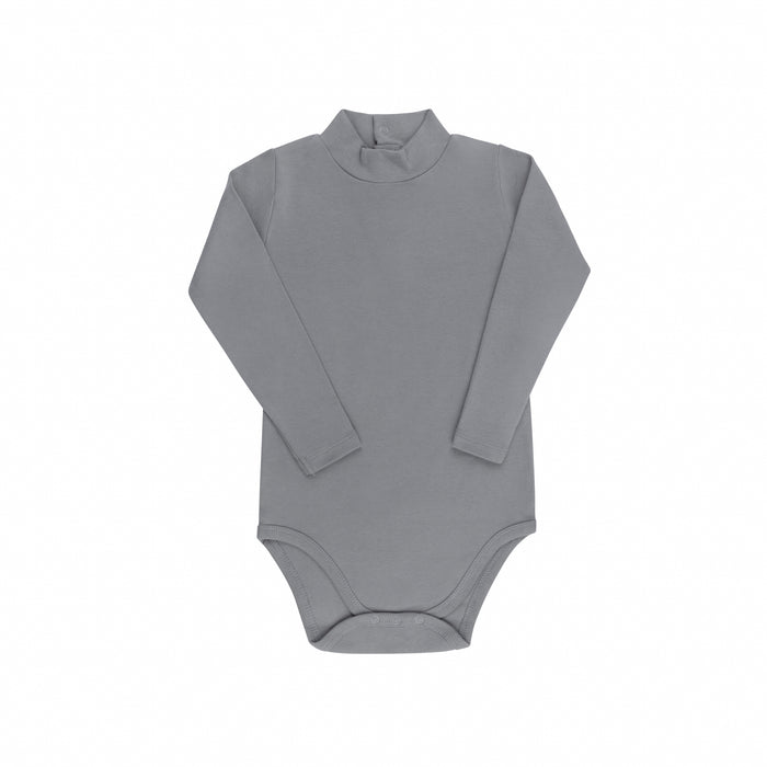Boys Mockneck Bodysuit & Overall – Blue – Metallic Crest