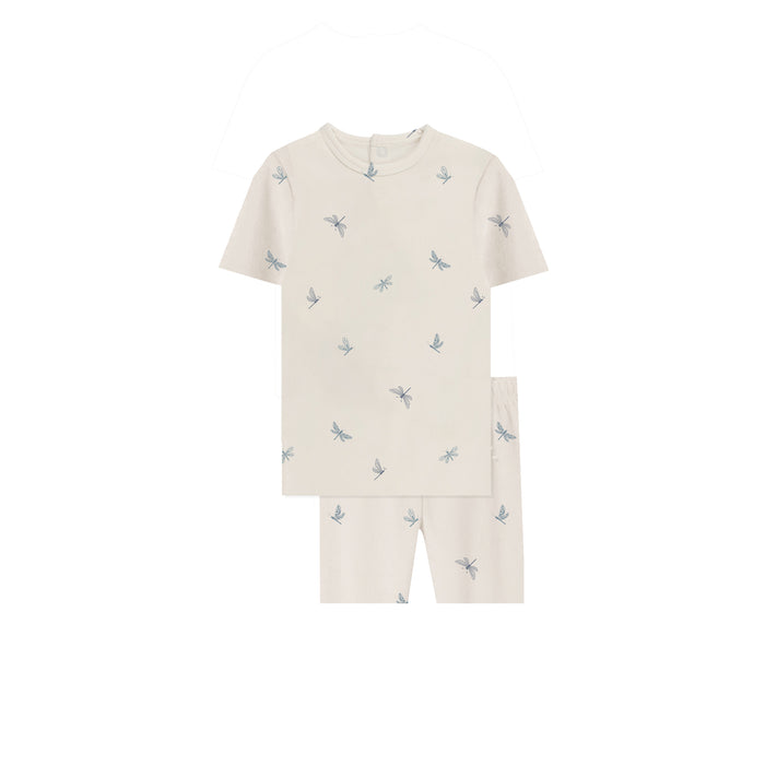 Boys Pajamas – Ivory Blue – Dragonfly
