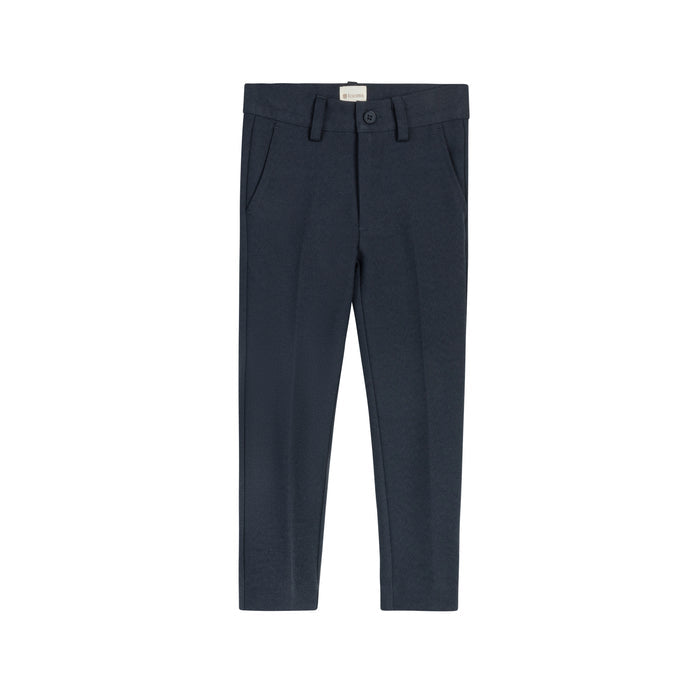 Boys Pants – Navy – Embroidered Trim