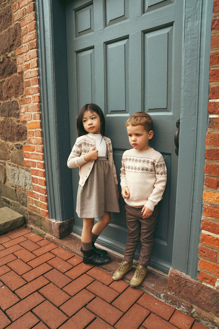 Boys Pants – Taupe – Fair Isle
