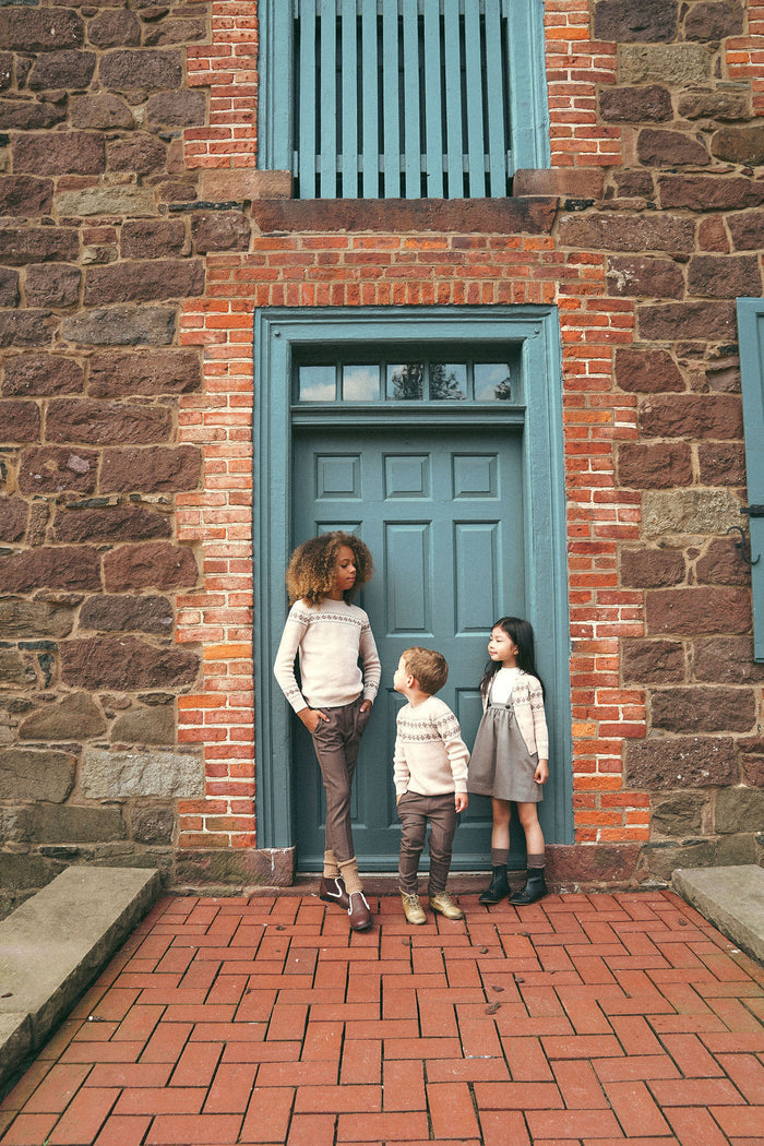 Boys Pants – Taupe – Fair Isle