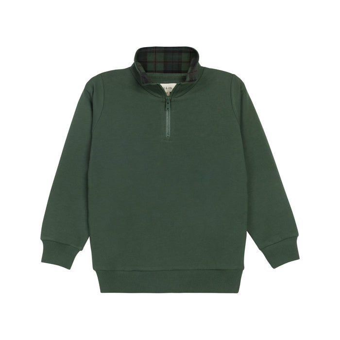 Boys Polo – Green – French Terry Scottish