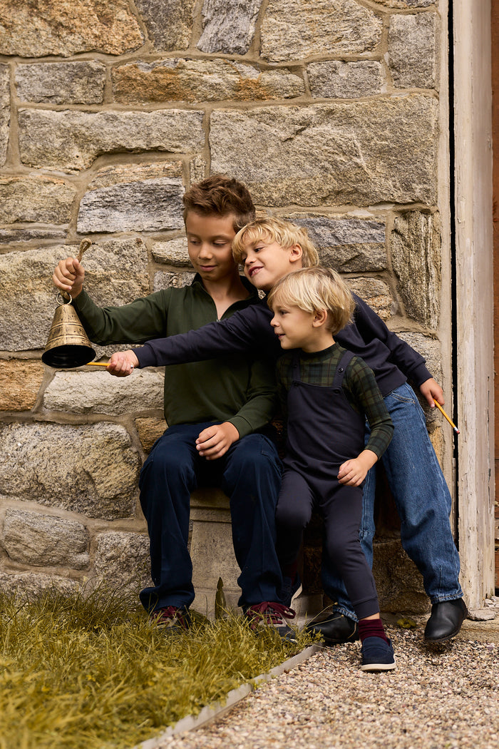 Boys Polo – Green – French Terry Scottish