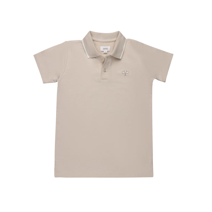 Boys Polo – Tan – Race Car