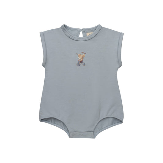 Boys Romper – Blue – Playful Mouse