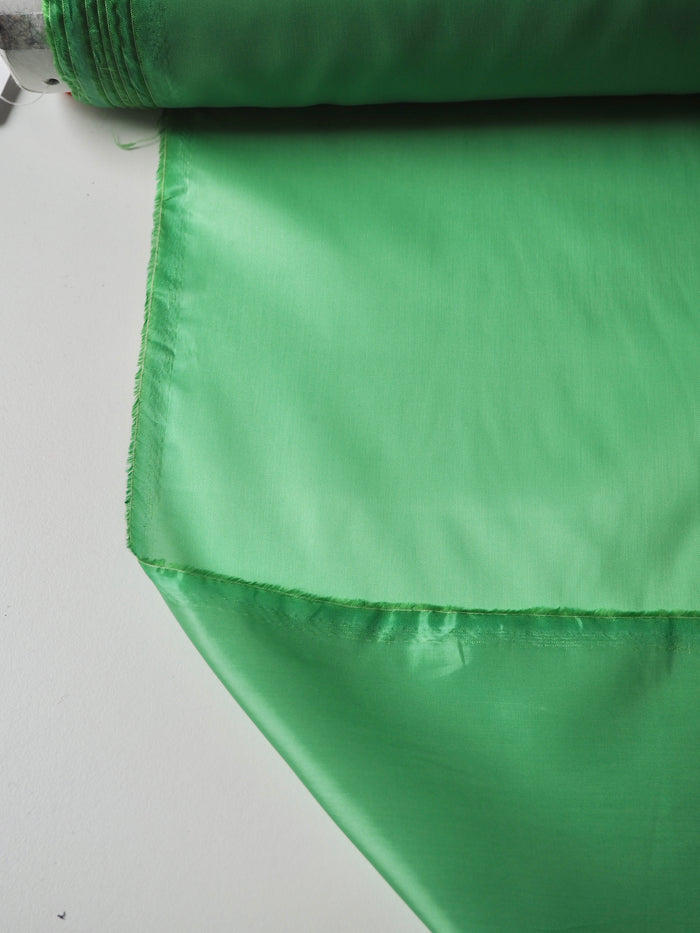 Bright Green Viscose Satin Lining