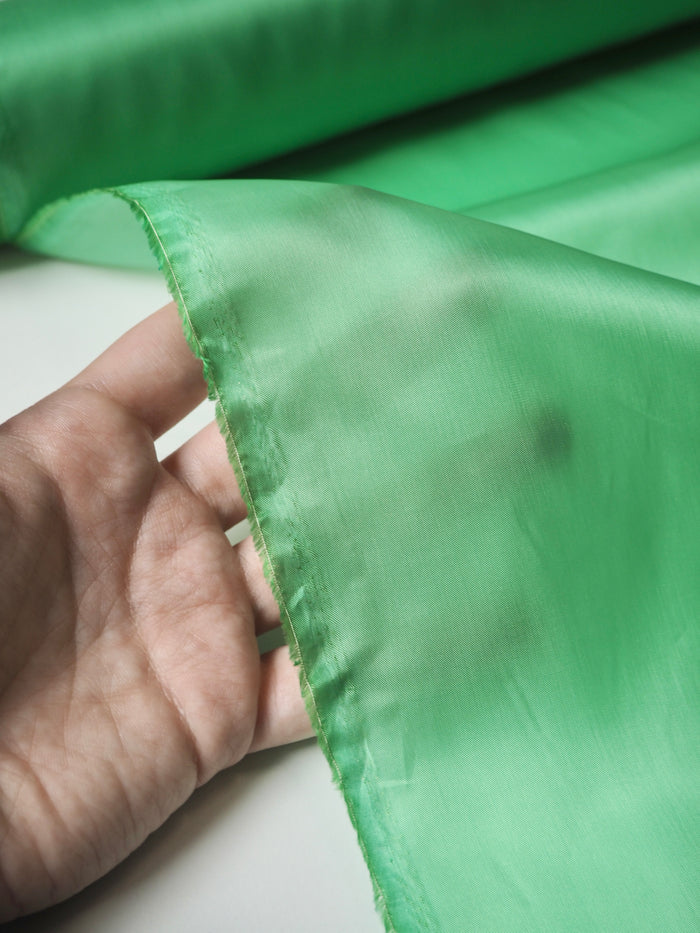 Bright Green Viscose Satin Lining