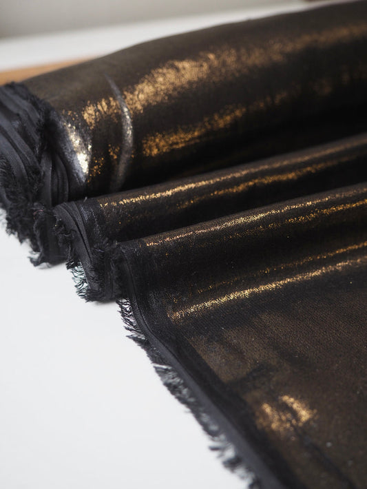 Bronze Foiled Chiffon