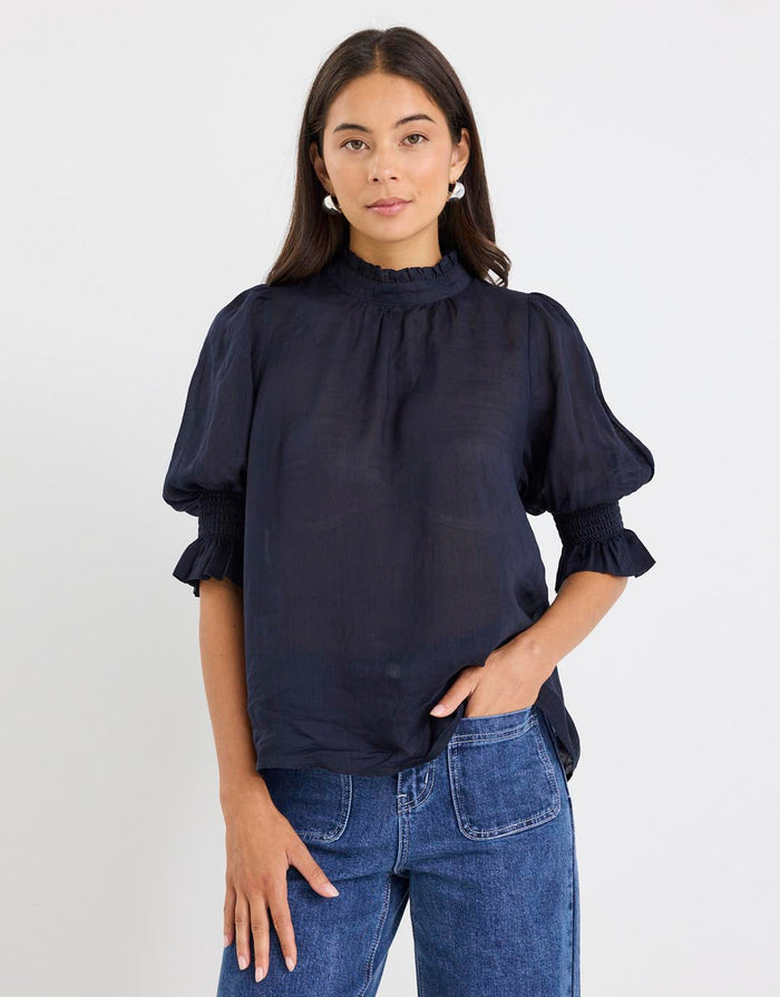 By Rosa Verse Navy Top