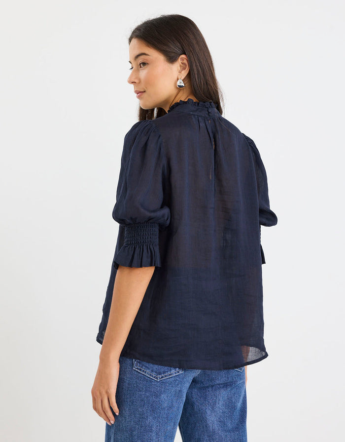 By Rosa Verse Navy Top