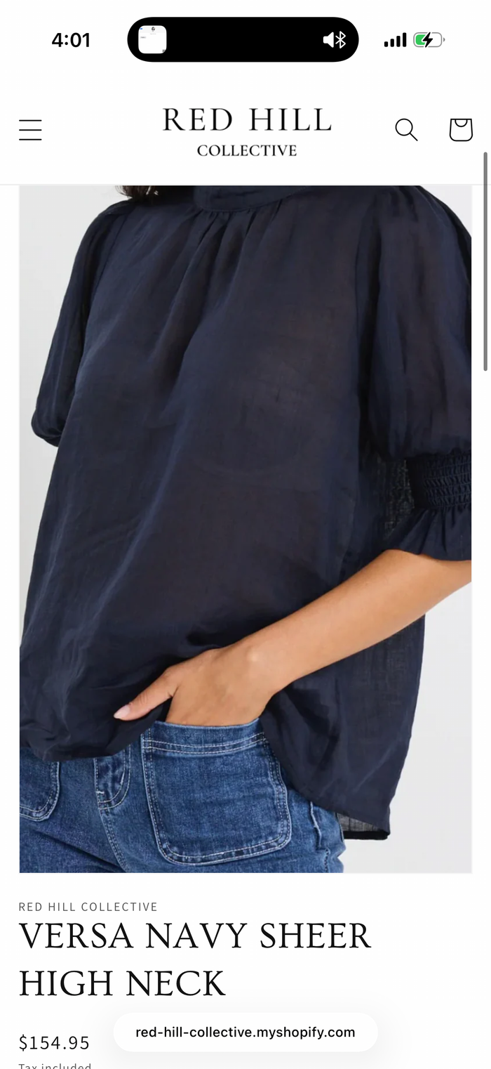 By Rosa Verse Navy Top