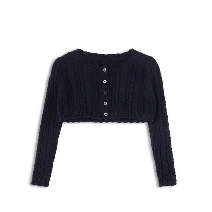 Cable Pointelle Collection - Cardigan