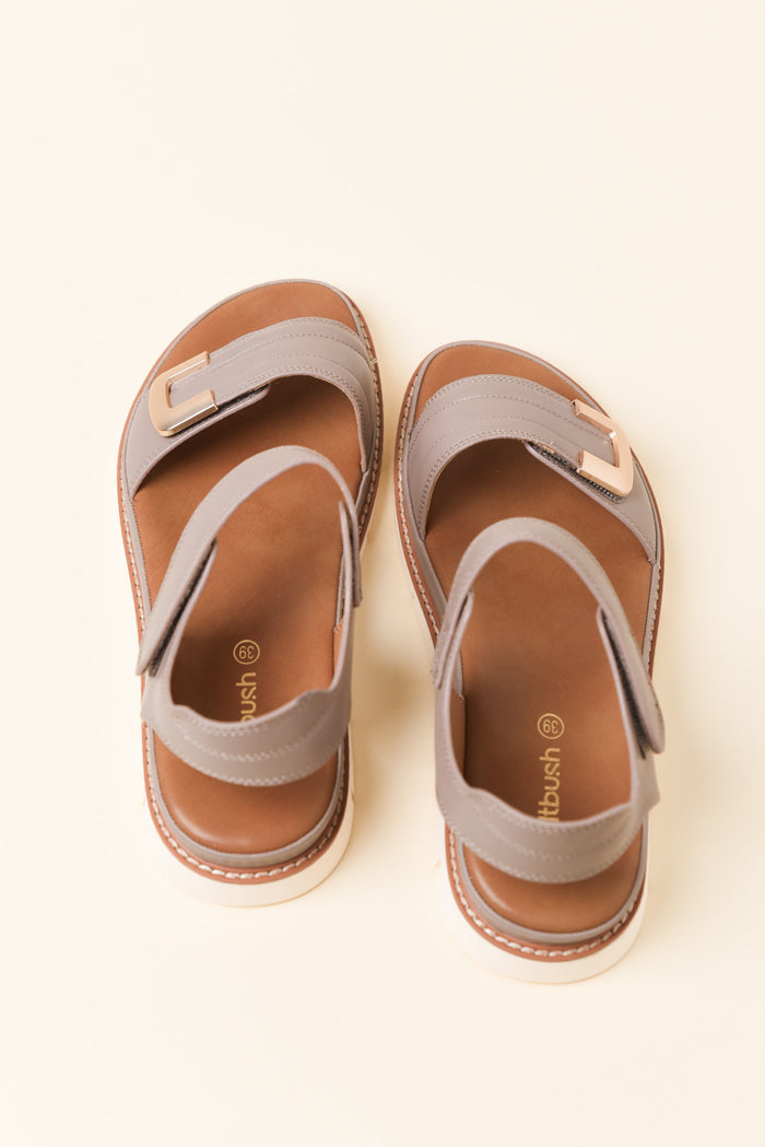 Callala Taupe Velcro Sandal