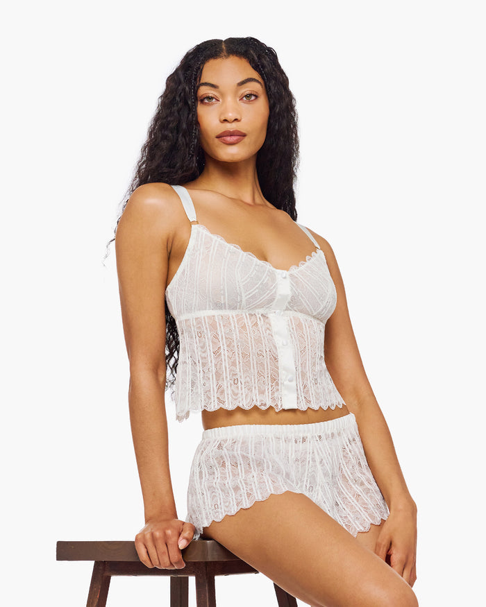 White Set - Misteriosa Cami & Boxer Set