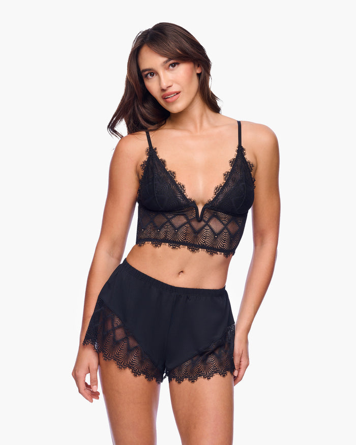 Black Set - Allure Sleep Cami & Boxer