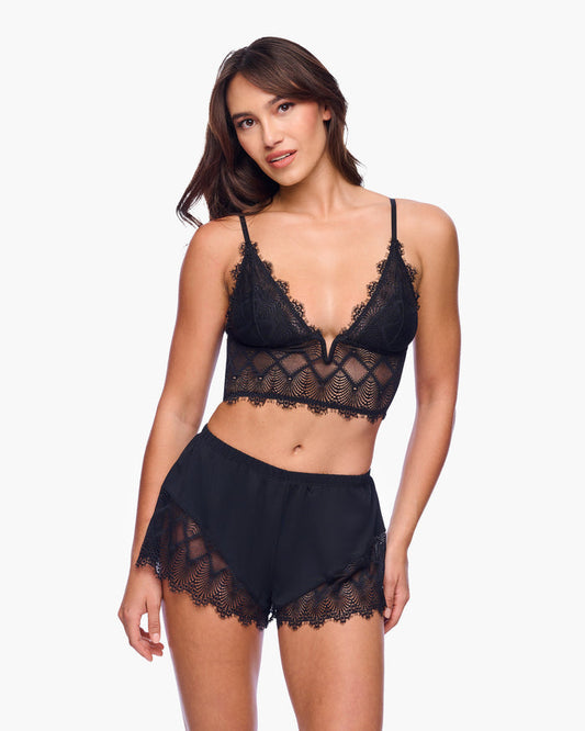 Black Set - Allure Sleep Cami & Boxer