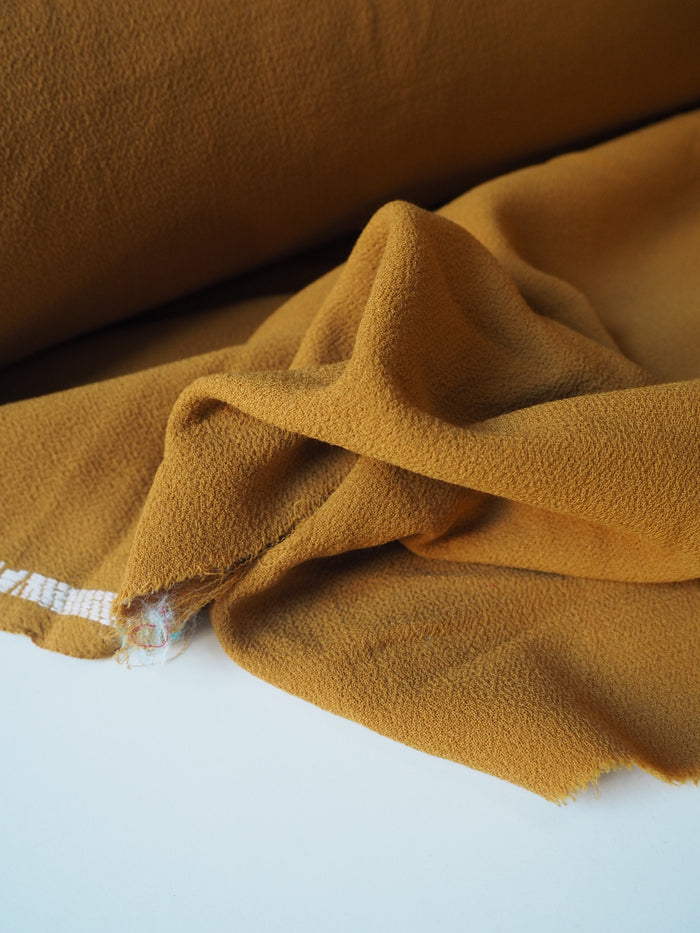 Caramel Double Wool Crepe