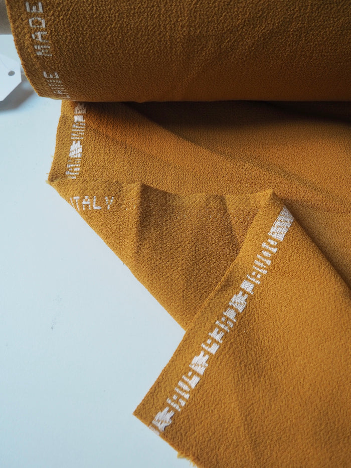 Caramel Double Wool Crepe