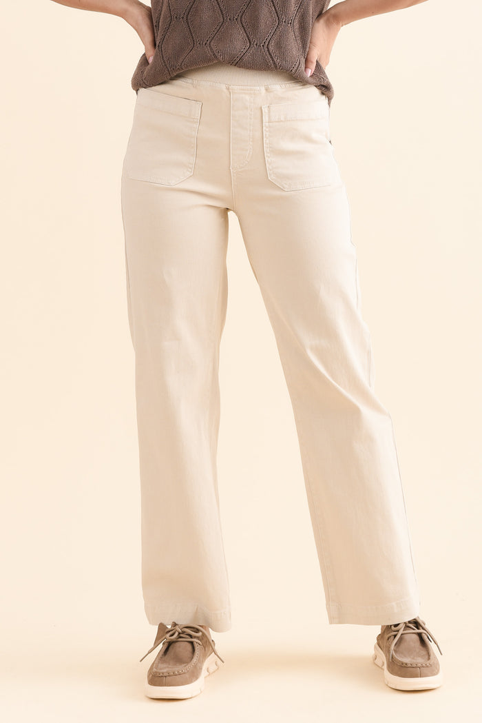 Carpenter Natural Stretch Jeans,Front,Brunette model,alt text|model:MJ