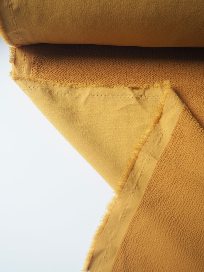 Chartreuse Stretch Crepe Cloqué
