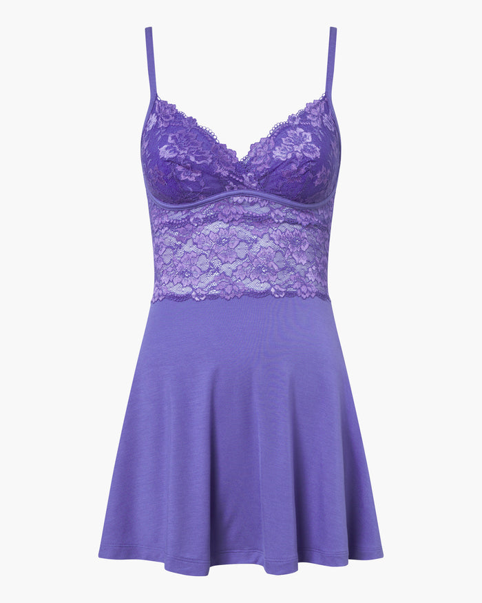 Purple Set - Savona Chemise & G-String Set