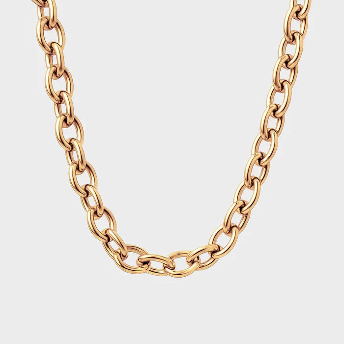 Coluri Charm Necklace Thick Gold Chain