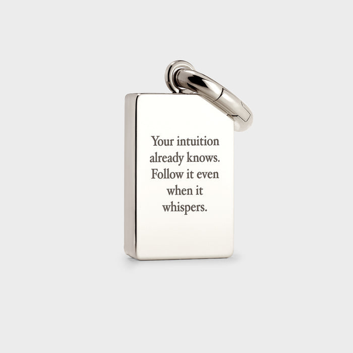 Coluri The Moon Tarot Double Sided Silver Charm