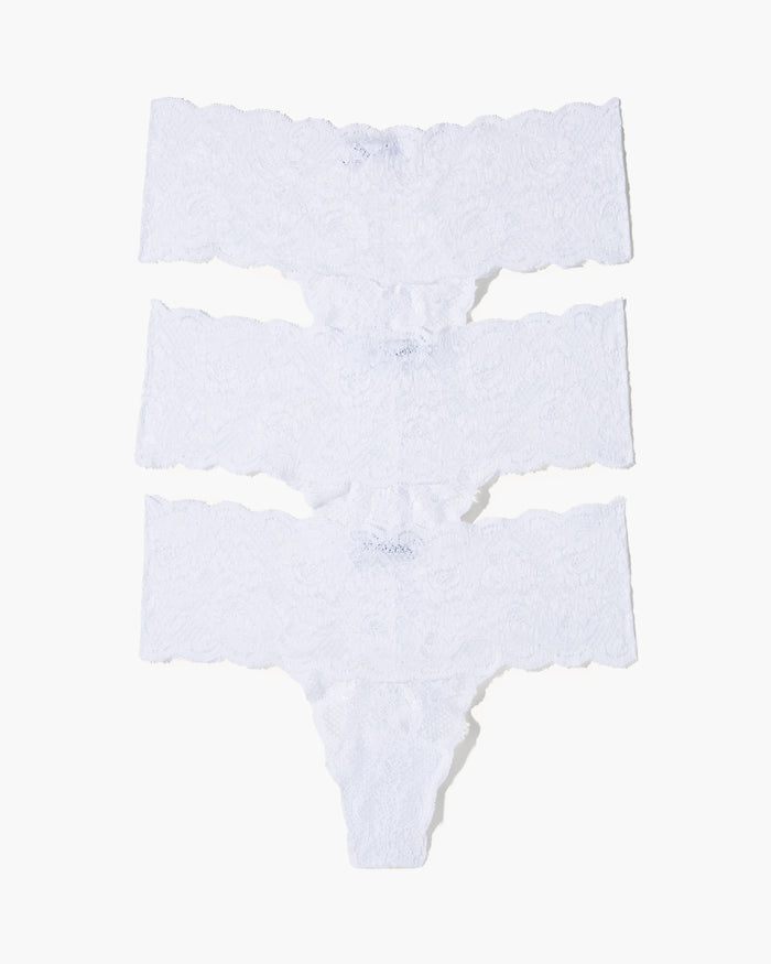 White Thong - Never Say Never Comfie Thong 3 Pack