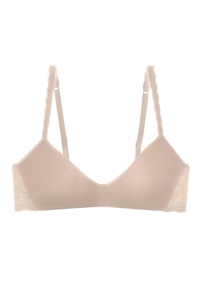 Beige Bralette, Never Say Never Comfie Wireless Bra