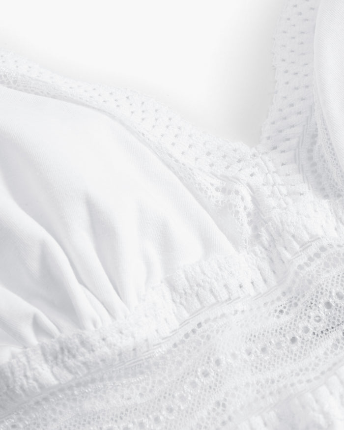 White Babydoll - Dolce Cotton Cup Babydoll