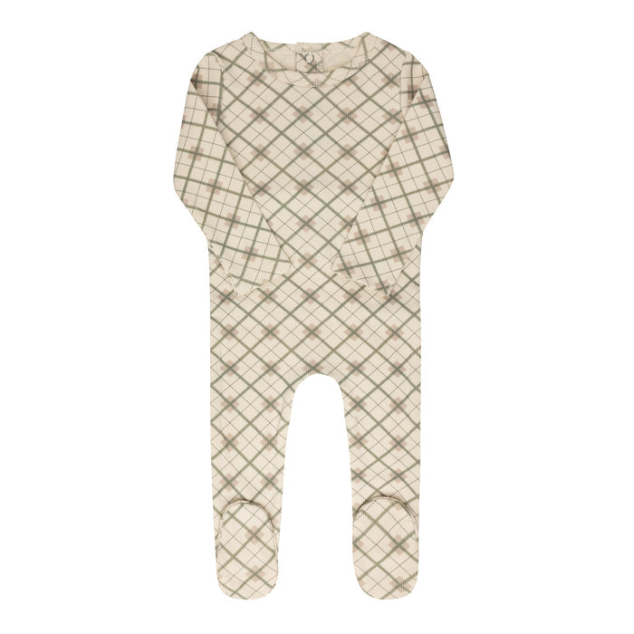 Cotton Plaid Print Collection - Footie