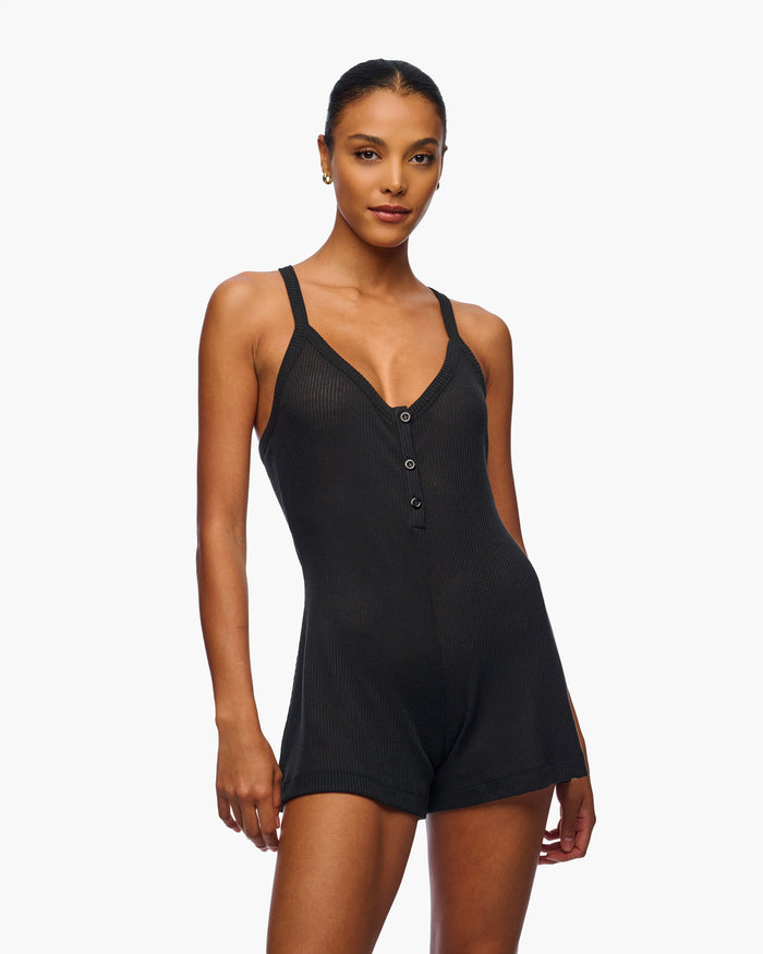 Black Jumpsuit - Armonia Cotton Romper