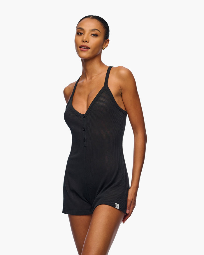 Black Jumpsuit - Armonia Cotton Romper