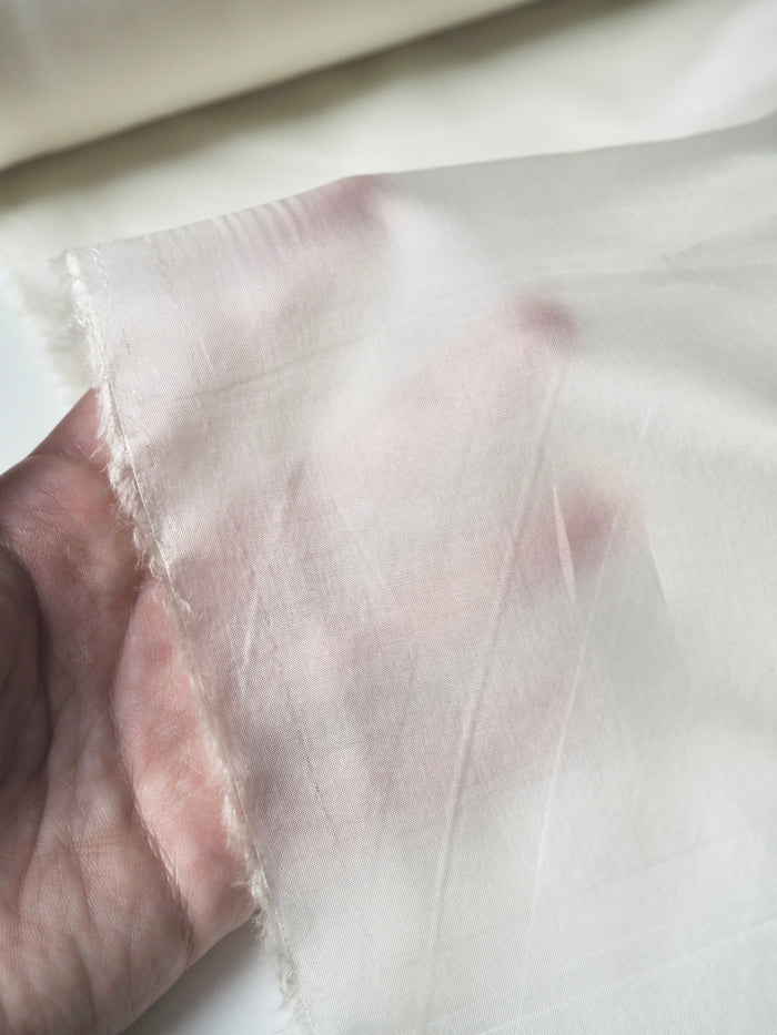 Cream Cupro Satin Lining
