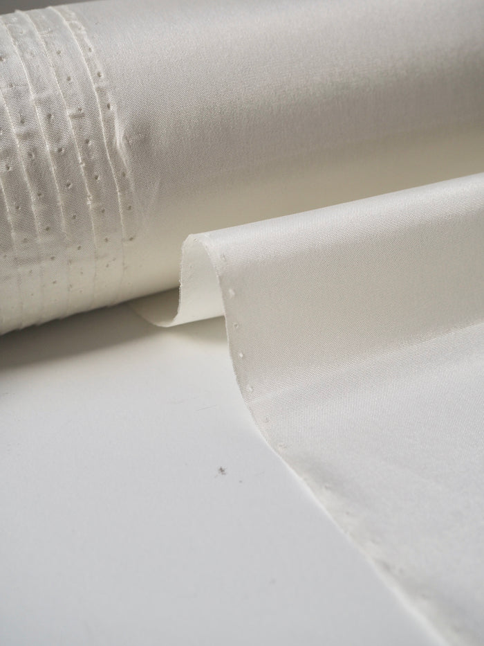Cream Stretch Acetate Satin Lining
