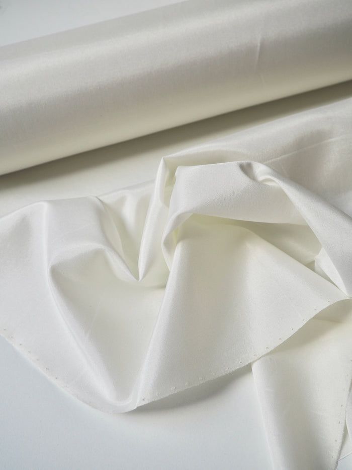 Cream Stretch Acetate Satin Lining
